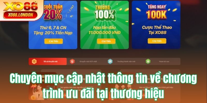 Cập nhật tin tức về chương trình ưu đãi tại thương hiệu